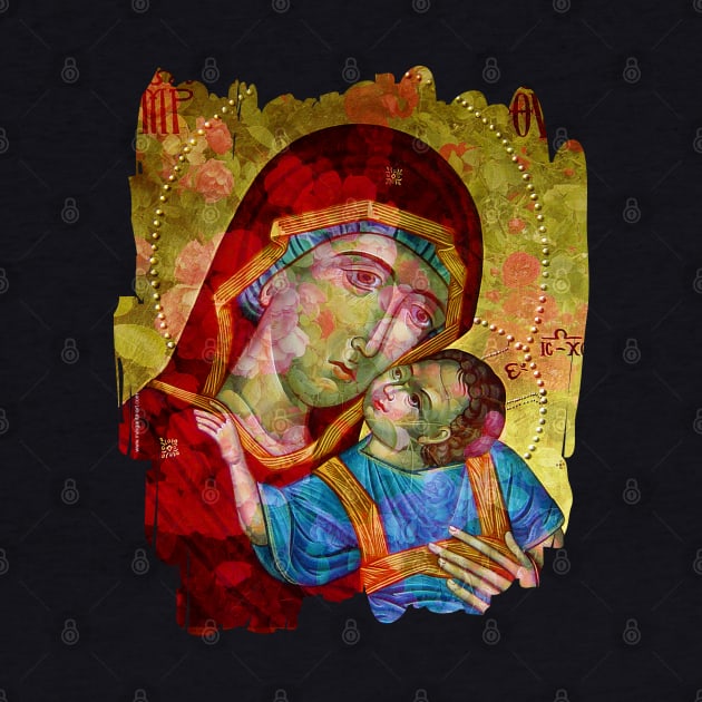 03 Holy Mother of God Virgin Mary baby Jesus icon by Margarita7